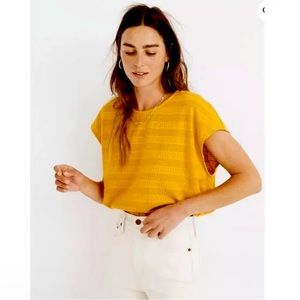 NWT Madewell sleeveless crop top L